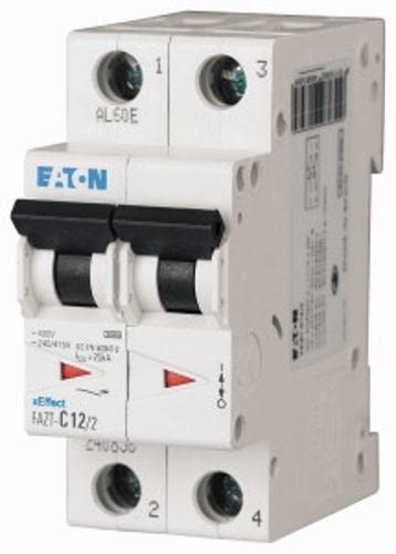 Disjoncteur modulaire Eaton 40 A 2P courbe C idéal pour vos équipements électriques standard