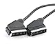 Sarini 1,5 m Scart-auf-Scart-Kabel für Video-TV-DVD-AV-Audio-Video-Verbindung für schnelle und stabile Signalübertragung