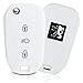 ASARAH Couvercle de clé en Silicone Premium Compatible avec Peugeot, Couvercle de Protection pour clés de Voiture, Couvercle pour Type de clé 3BKB-b - Blanc