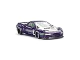 MINI GT NSX Kaido Racing V2#0 Purple with White Hood and Graphics (Designed by Jun Imai) Kaido House Special 1/64 Diecast Model Car KHMG173