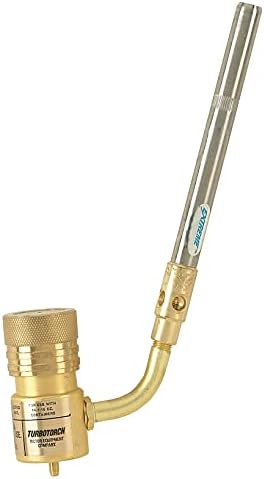 TURBOTORCH 0386-0403 STK-9 Hand Torch Kit for Soft Soldering and Brazing Copper, Brass, Steel, Bronze, Aluminum, Propane/Mapp Pro, Extreme Swirl Technology, 360 Degree, STK-R Regulator, ST-3 Tip