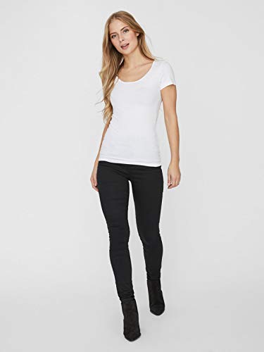 Vero-Moda-Vmmaxi-My-SS-Soft-U-Neck-Noos-T-Shirt-Pacco-da-3-Donna