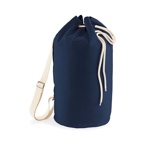 Westford Mill Unisex Earthaware Organico Mare Sacchetto - Spalla Duffle Borsetta - Marina francese