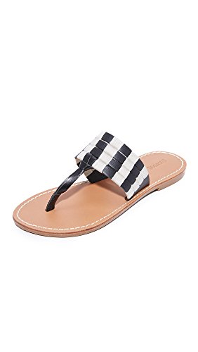 Soludos Women's Multi Band Thong Sandal Flat, Black, 7.5 B Us #TOP14