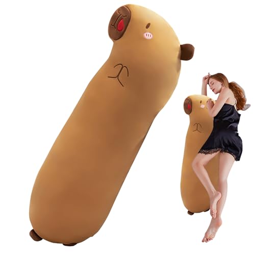 Compagnon relaxant capibara en peluche longue pour le réconfort des adultes