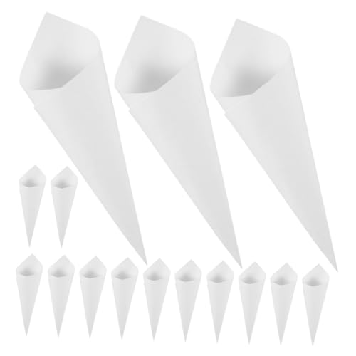 Beaupretty 60 Conos de Papel Kraft para Boda, 60 Piezas de Conos de Pétalos de Confeti Multicolor, Soporte Práctico para Confeti y Pequeños Ramos, Adecuado para Decoración de Fiestas