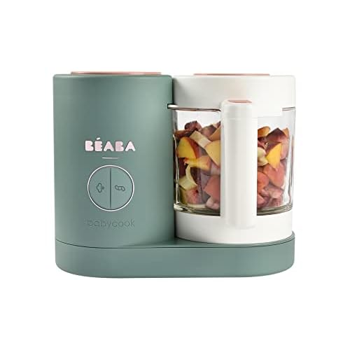 BEABA Babycook Neo Baby Food Maker | Non-Toxic Glass & Stainless Steel | Trusted by Celebrity Moms | Sustainable Baby Food Processor | Global Leader | 34 Servings in 20 Mins