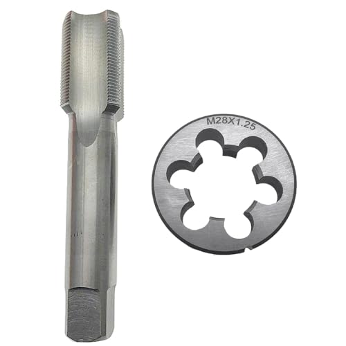 M28x1.25 Jeu de tarauds et filières RH HSS pour un filetage métrique de haute précision