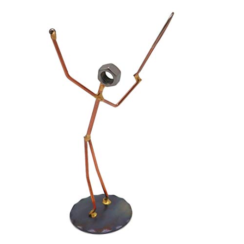 Tennis Serve Collectible Handmade Metal Art Figurine, Desk Accessories, Trophy, Boss Gift, Office Décor, Business Professional, Sports #TOP3