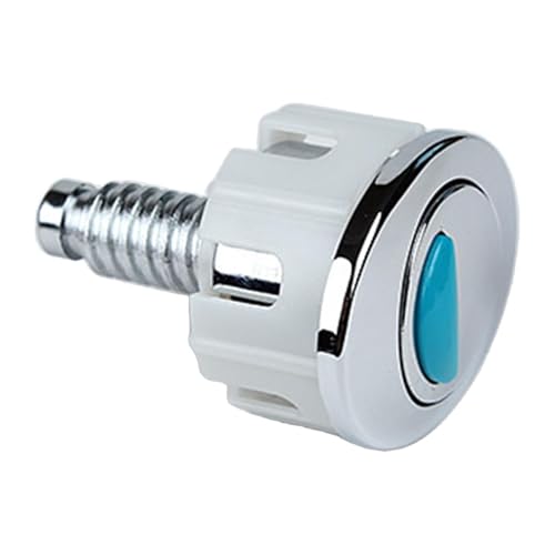 Oldmoom Remplacement du bouton et du poussoir des toilettes - Double bouton de chasse d'eau rond pour toilettes | Accessoires de salle de bains