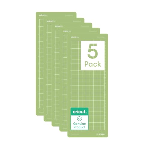 Cricut, StandardGrip, Paquete de alfombrillas de corte para Joy Machine, 5 unidades, 11,4 x 30,5 cm