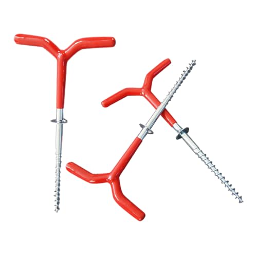 Milisten 3pcs Ice Screws Tent Pegs for Camping Durable Ground Anchors for Secure Tent Stability Harsh Winter Conditions Essential Tool for Outdoor Adventures and Picnics
