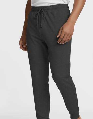 Image of Real Essentials 3 Pack: Men's Soft Lounge Sleep Joggers - Pajama Pants Drawstring & Pockets (Available in Big & Tall)