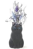 おいもや 母の日 誕生日 プレゼント 花 ギフト 一輪挿し フラワーベース ドライブーケ ギフト 猫 ねこ ネコ クロ