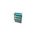 Deflecto Office DocuPocket DEF73602RT, Wall File Organizer, Stackable, Letter Size, Smoke, Set of 3, 13