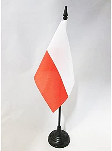 AZ FLAG Tischflagge Chicago - 15x10 Cm Mit Schwarzem Sockel & Stiel