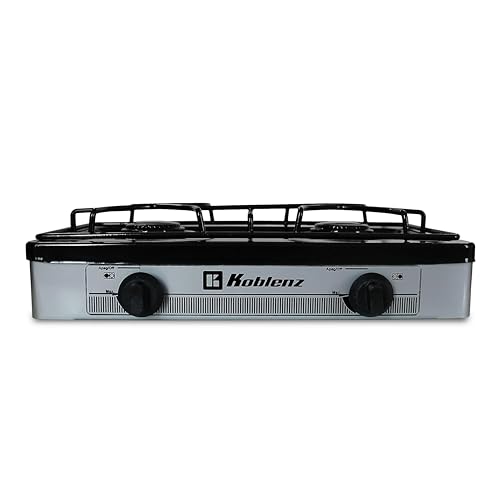 Koblenz PSK-200S 2-Burner Gas Stove, Silver - Thumbnail 2
