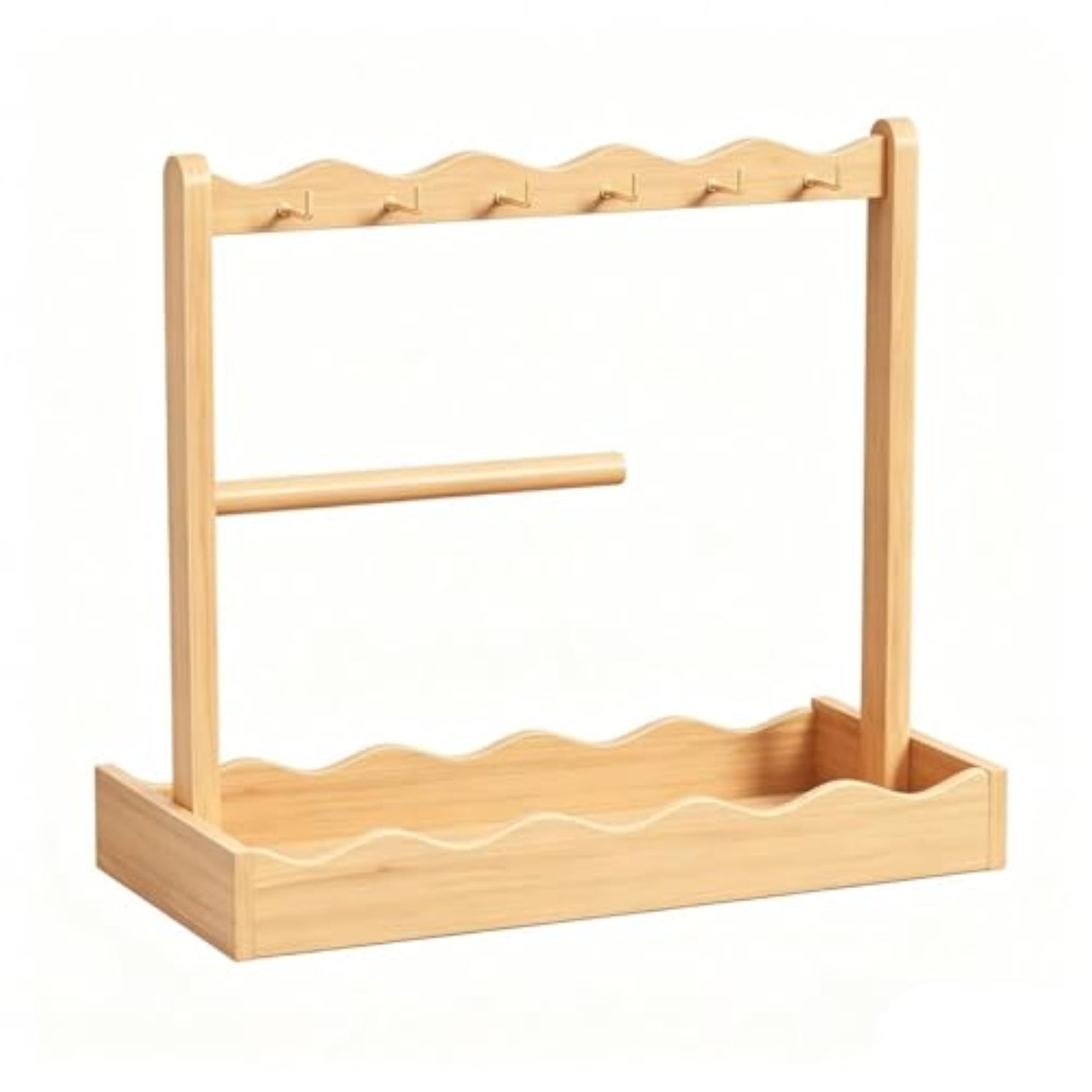 Solid Wood Key Holder Rack, Decorative Organizer