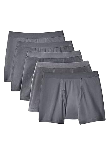 KingSize Men's Big & Tall Cotton Boxer Briefs 5-Pack