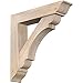 Ekena Millwork BKT0806X36X36OLY01SDF Olympic Traditional Smooth Bracket w/Offset Brace, Douglas Fir