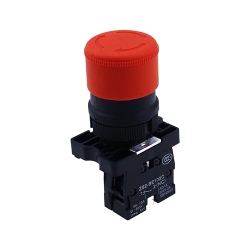 Arrêt d'urgence XB2 bouton poussoir rouge 22mm haut de gamme 600V 10A