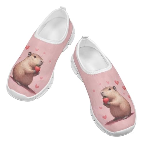 Kids Athletic Shoes Cute Girls Gym Running Slip On Shoes for Girl3