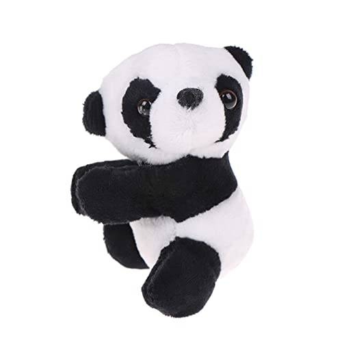 Clip panda tendance noir blanc câlin adorable doigt panda clip rideau clip peluche 10,2 cm clip panda pour bureau clips panda clips
