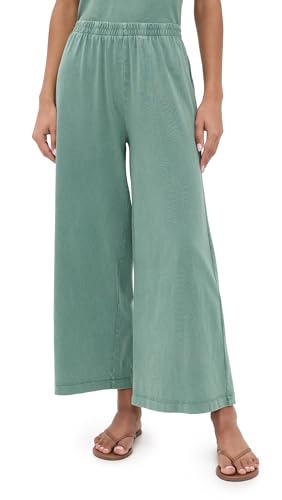 Z SUPPLY Women's Scout Jersey Flare Pants, Hunter Green, L