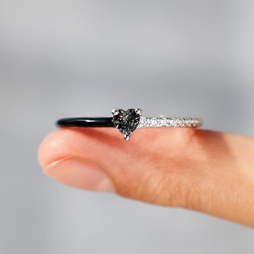 STORYJEWELLERY Purity Ring, Promise Rings for Her, Heart Rings for Women, Dainty 925 Sterling Silver Rings for Women, Inspirational Gifts for Women4