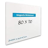 Vivol Eco Magnetic Whiteboard 80x110 | Rahmenlos Design | Magnettafel Whiteboardwand Magnetwand | ohne Rahmen | 9 Größen | Hoch- und Querformat