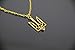 Gold Tryzub Necklace, Handmade in Ukraine, Pray for Ukraine Jewelry, Ukrainian Emblem Jewelry, Tryzub Trident Pendant, Gift from Ukraine, Ukrainian Sellers