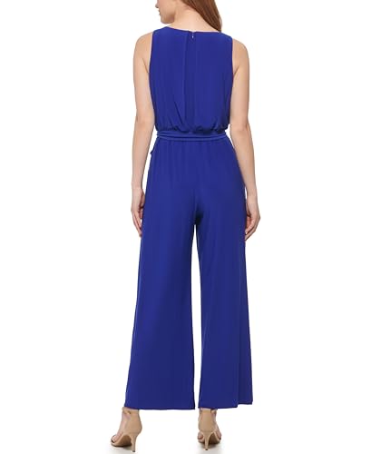 Image of Vince Camuto Women's Sleeveless Keyhole Tie Waist Jumpsuit