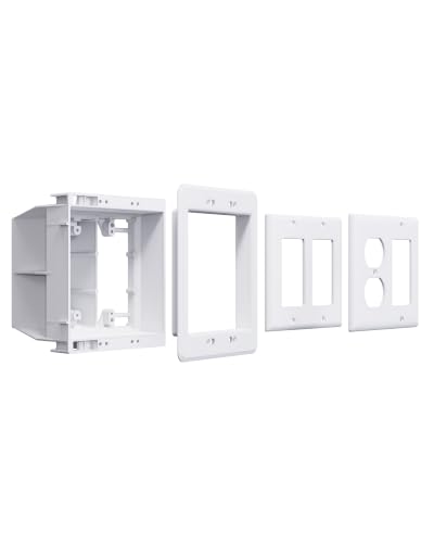 Recessed Outlet Box, TVBU505-1 Recessed Electrical Box for Wall Mount TV image 5
