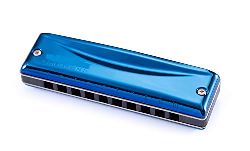 KIRANDIE 10 Trous Blues Harmonica Diatonic Blues Blues Bleu Bleu Professionnel Instrument de Musique clé de C/DB/D/EB/E… - Les Beatles, Paul McCartney, John Lennon, RIngo Starr, George Harrison KIRANDIE 10 Trous Blues Harmonica Diatonic Blues Blues Bleu Bleu Professionnel Instrument de Musique clé de C/DB/D/EB/E… – Image 3