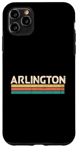 アーリントン テキサス USA 都市名 クラシック ヴィンテージ カラー デザイン スマホケース iPhone 11 Pro Max 用