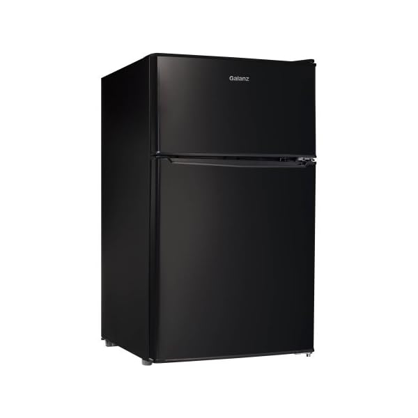 Galanz 3.1 cu ft Compact Refrigerator, Black Mini Fridge
