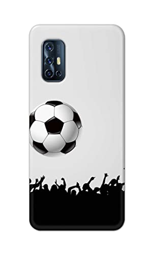 Image of Printed Hard Back Cover Case for Vivo V17 Back Cover (Football Icon) -1302