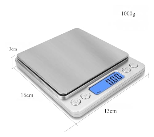 Báscula de Cocina Digital Mini Acero Inoxidable 1000g miniatura 2