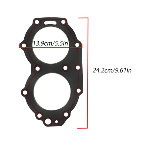 Image of WFLNHB Cylinder Head Gaskets Replacement for Yamaha 2 Strokes 40hp Outboard Motor 66T-11181-A2