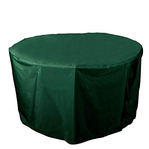 PATIO PLUS Large Round Garden Furniture Cover for table and chair set Waterproof Heavy Duty 180x82cm