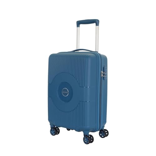 Image of American Tourister Kamiliant Set of 3 Trolley Bags 55 cm, 68 cm and 79 cm Small, Medium and Large Hard-Sided Polypropylene 4 Wheeler Spinner Luggage (DEEP Ocean),Blue