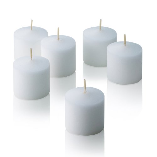 bulk pack of 144 white votive candles - box of 144 unscented candles - 10 hour burn time - bulk candles for weddings parties spas and decorations