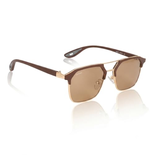 Image of GYNK Square Frame Sunglasses for Men | Premium Metal Frame Sunglasses | Fashion Eyewear for Driving, Travel, Riding, Outdoor Activities, Beach & Daily Wear