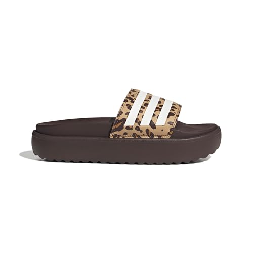 adidas Damen Adilette Platform Slides, Shadow Brown/Cloud White/Magic Beige, 43 EU – Ansicht 2