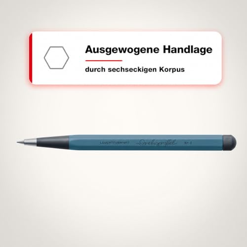 LEUCHTTURM1917 - Drehgriffel Mechanical Pencil - Refillable Writing Stylus with 0.7 mm HB Graphite Lead (Stone Blue) by LEUCHTTURM1917 - Image 8