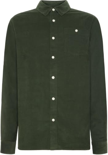 KnowledgeCotton Apparel 26 Wales Cordury Shirt, XXXL, Forest Night