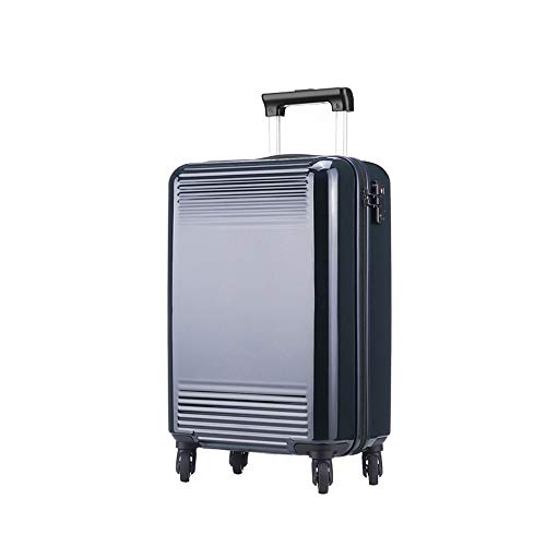 Preisvergleich Produktbild Zengqhui Erweiterbares Freiformgepäck mit Doppelrädern Reisegepäck, Spinner Wheels Reise Bussiness Carry-On Koffer Ultraleichtes ABS-Hartschalen-Allradgepäck (Farbe : Black, Size : 20 INCH)