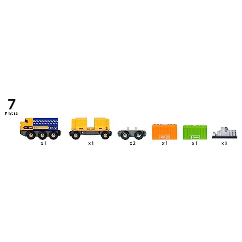 Tren Aerodinámico BRIO De Madera | 2 Vagones Y 7 Pares De Ruedas, Para Niños De 3 Años, Set De Trenes