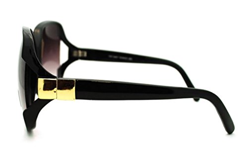 AStyles - Big Huge Oversized Vintage Style Sunglasses Retro Women Celebrity Fashion (Oversized Black)3