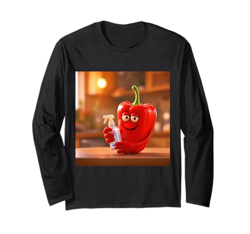 Fantasía pimienta spray cocina Manga Larga